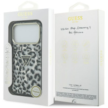 GUESS case for IPHONE 17 Pro compatible with MagSafe GUHMP17LHLEGTGLK (PC TPU W / Leopard Glitter) black GUESS case for IPHONE 17 Pro compatible with MagSafe GUHMP17LHLEGTGLK (PC TPU W / Leopard Glitter) black