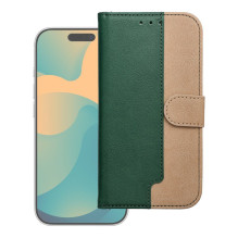 Flip case for iPhone 17 Split Book green and gold Flip case for iPhone 17 Split Book green and gold