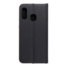 Flip case for Samsung A20e Luna Book Gold black Flip case for Samsung A20e Luna Book Gold black