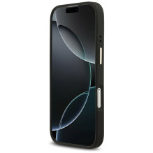 GUESS case for IPHONE 17 compatible with MagSafe GUHMP17SP4GRMDEK (PU W / 4G Strass Logo) black