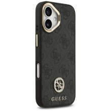 GUESS case for IPHONE 17 compatible with MagSafe GUHMP17SP4GRMDEK (PU W / 4G Strass Logo) black