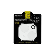 5D grūdintas „Full Glue“ kameros stiklas – skirtas „iPhone 13 / 13 Mini“ – skaidrus