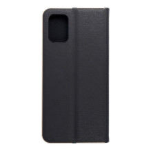 Flip case for Samsung A71 Luna Book Gold black