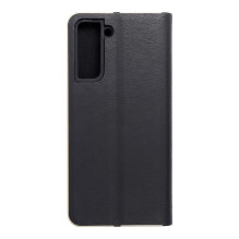 Flip case for Samsung S21 Luna Book Gold black