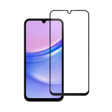 Tempered glass to Samsung Galaxy A15 5G (full glue / case friendly) Blue Star 5D black Tempered glass to Samsung Galaxy A15 5G (full glue / case friendly) Blue Star 5D black