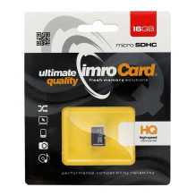 IMRO atminties kortelė microSD 16GB 100MB/s 10 klasė UHS I IMRO atminties kortelė microSD 16GB 100MB/s 10 klasė UHS I