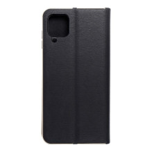 Flip case for Samsung A12 / M12 Luna Book Gold black Flip case for Samsung A12 / M12 Luna Book Gold black