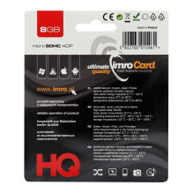 IMRO memory card microSD 8GB with adapter SD