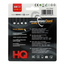 IMRO memory card microSD 32GB 100MB / s class 10 UHS 3 with adapter SD IMRO memory card microSD 32GB 100MB / s class 10 UHS 3 with adapter SD