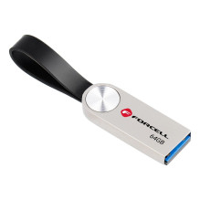 USB atmintinė 64 GB USB 3.2 Gen 1 (USB A) Forcell F-Data Metal, sidabrinė USB atmintinė 64 GB USB 3.2 Gen 1 (USB A) Forcell F-Data Metal, sidabrinė