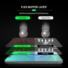 Bestsuit Flex-Buffer Hybrid Glass 5D with antibacterial Biomaster coating for Apple iPhone 13 mini BLACK Bestsuit Flex-Buffer Hybrid Glass 5D with antibacterial Biomaster coating for Apple iPhone 13 mini BLACK