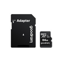 GOODRAM memory card microSD 64GB 100MB / s class 10 UHS I with adapter SD GOODRAM memory card microSD 64GB 100MB / s class 10 UHS I with adapter SD