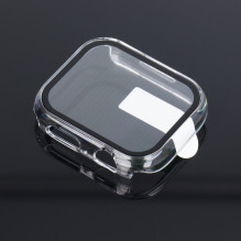 Bestsuit Case with Hybrid Glass for Apple Watch series 7 / 8 / 9-45mm - transparent
