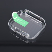 Bestsuit Case with Hybrid Glass for Apple Watch series 7 / 8 / 9-45mm - transparent