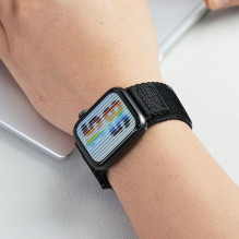 Strap to Apple Watch Forcell F-Design FA05 nylon hook-and-loop 42 / 44 / 45 / 49 mm black