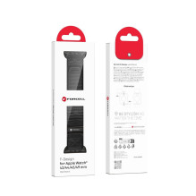 Strap to Apple Watch Forcell F-Design FA05 nylon hook-and-loop 42 / 44 / 45 / 49 mm black