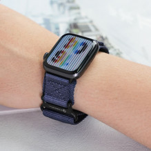 Strap to Apple Watch Forcell F-Design FA05 nylon hook-and-loop 42 / 44 / 45 / 49 mm blue Strap to Apple Watch Forcell F-Design FA05 nylon hook-and-loop 42 / 44 / 45 / 49 mm blue