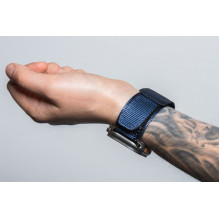 Strap to Apple Watch Forcell F-Design FA05 nylon hook-and-loop 42 / 44 / 45 / 49 mm blue Strap to Apple Watch Forcell F-Design FA05 nylon hook-and-loop 42 / 44 / 45 / 49 mm blue