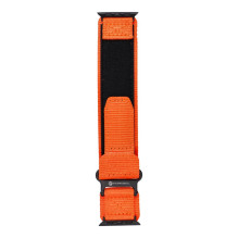 Strap to Apple Watch Forcell F-Design FA05 nylon hook-and-loop 42 / 44 / 45 / 49 mm orange