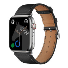 „Apple Watch Forcell F-Design FA20“ ekologiškos odos dirželis, juodas, 38 / 40 / 41 mm