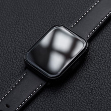 „Apple Watch Forcell F-Design FA20“ ekologiškos odos dirželis, juodas, 38 / 40 / 41 mm