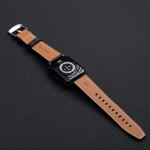 Strap to Apple Watch Forcell F-Design FA20 holes eco-friendly leather 38 / 40 / 41 mm black