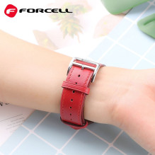 „Apple Watch Forcell F-Design FA20“ ekologiškos odos dirželis, raudonas, 38 / 40 / 41 mm „Apple Watch Forcell F-Design FA20“ ekologiškos odos dirželis, raudonas, 38 / 40 / 41 mm