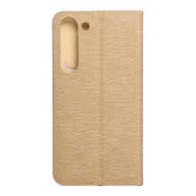 Atverčiamas dėklas, skirtas „Samsung S23 Luna Book Gold“ Atverčiamas dėklas, skirtas „Samsung S23 Luna Book Gold“