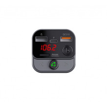 ART siųstuvas FM „Bluetooth 5.0“ + USB A QC3.0 + C tipas (iš viso 30 W) FM-84B juodas