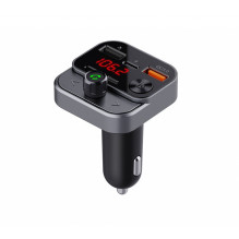 ART siųstuvas FM „Bluetooth 5.0“ + USB A QC3.0 + C tipas (iš viso 30 W) FM-84B juodas