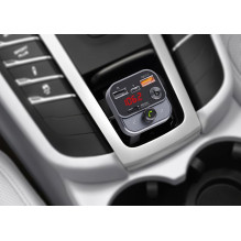 ART siųstuvas FM „Bluetooth 5.0“ + USB A QC3.0 + C tipas (iš viso 30 W) FM-84B juodas