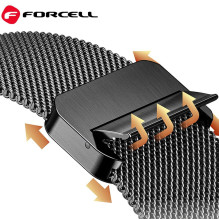 Strap to Apple Watch Forcell F-Design FA14 magnetic steel 42 / 44 / 45 / 49 mm pink