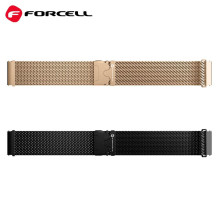 Dirželis „Samsung Galaxy Watch Forcell F-Design FS10“ magnetiniam plienui, 22 mm, juodas Dirželis „Samsung Galaxy Watch Forcell F-Design FS10“ magnetiniam plienui, 22 mm, juodas