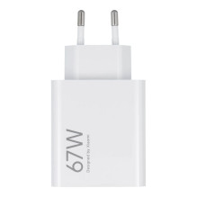 XIAOMI originalus įkroviklis USB A QC3.0 3A 67W MDY-12-EH baltas urmu