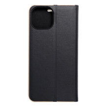 Flip case for iPhone 15 Luna Book Gold black