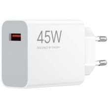 XIAOMI originalus įkroviklis USB A QC3.0 4.1A 45W MDY-17-EF baltas urmu XIAOMI originalus įkroviklis USB A QC3.0 4.1A 45W MDY-17-EF baltas urmu