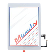 MUSTTBY Jutiklinis ekranas + lipdukas gale + pagrindinis puslapis, skirtas „iPAD Air1“ (baltas)