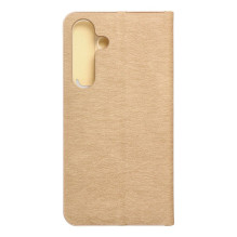 Flip case for Samsung S24 Luna Book Gold gold