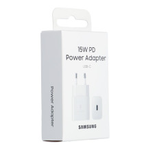 SAMSUNG originalus įkroviklis C tipo PD 3A 15W EP-T1510NWEGEU baltas lizdas SAMSUNG originalus įkroviklis C tipo PD 3A 15W EP-T1510NWEGEU baltas lizdas