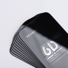 6D Pro Veason Glass (10in1 rinkinys) - iPhone 17 juodas
