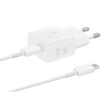 SAMSUNG originalus įkroviklis C tipo + laidas C tipo į C tipo PD 3A 25W GaN EP-T2510XWEGEU juodas lizdas SAMSUNG originalus įkroviklis C tipo + laidas C tipo į C tipo PD 3A 25W GaN EP-T2510XWEGEU juodas lizdas