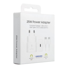 SAMSUNG originalus įkroviklis C tipo + laidas C tipo į C tipo PD 3A 25W GaN EP-T2510XWEGEU juodas lizdas SAMSUNG originalus įkroviklis C tipo + laidas C tipo į C tipo PD 3A 25W GaN EP-T2510XWEGEU juodas lizdas