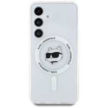 KARL LAGERFELD case for SAMSUNG S25 KLHMS25SHLSCHH (Magnetic IML Metal Choupette Head) white KARL LAGERFELD case for SAMSUNG S25 KLHMS25SHLSCHH (Magnetic IML Metal Choupette Head) white