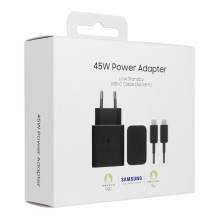 SAMSUNG originalus įkroviklis C tipo + laidas C tipo į C tipo PD 3A 45W EP-T4511XBEGEU juodas lizdas SAMSUNG originalus įkroviklis C tipo + laidas C tipo į C tipo PD 3A 45W EP-T4511XBEGEU juodas lizdas
