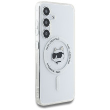 KARL LAGERFELD case for SAMSUNG S25 KLHMS25SHLSCHH (Magnetic IML Metal Choupette Head) white KARL LAGERFELD case for SAMSUNG S25 KLHMS25SHLSCHH (Magnetic IML Metal Choupette Head) white