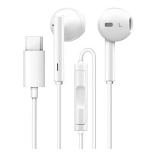 Laidinės ausinės C tipo Huawei CM33 urmu, baltos