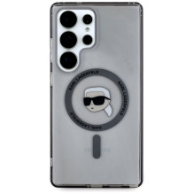 KARL LAGERFELD dėklas, skirtas SAMSUNG S25 Ultra KLHMS25LHLSKIK (magnetinės IML metalinės K. galvutės), juodas KARL LAGERFELD dėklas, skirtas SAMSUNG S25 Ultra KLHMS25LHLSKIK (magnetinės IML metalinės K. galvutės), juodas