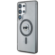 KARL LAGERFELD dėklas, skirtas SAMSUNG S25 Ultra KLHMS25LHLSKIK (magnetinės IML metalinės K. galvutės), juodas KARL LAGERFELD dėklas, skirtas SAMSUNG S25 Ultra KLHMS25LHLSKIK (magnetinės IML metalinės K. galvutės), juodas