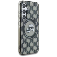 KARL LAGERFELD dėklas, skirtas SAMSUNG S25 KLHMS25SHMCKMHK (magnetinės IML metalinės monograminės KC galvutės), juodas KARL LAGERFELD dėklas, skirtas SAMSUNG S25 KLHMS25SHMCKMHK (magnetinės IML metalinės monograminės KC galvutės), juodas