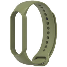 Strap silicone for smartband Xiaomi Mi Band 5 / 6 / 7 green (08)
